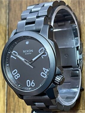 Nixon Ranger 40 Matte Gray Stainless Steel Bracelet Watch